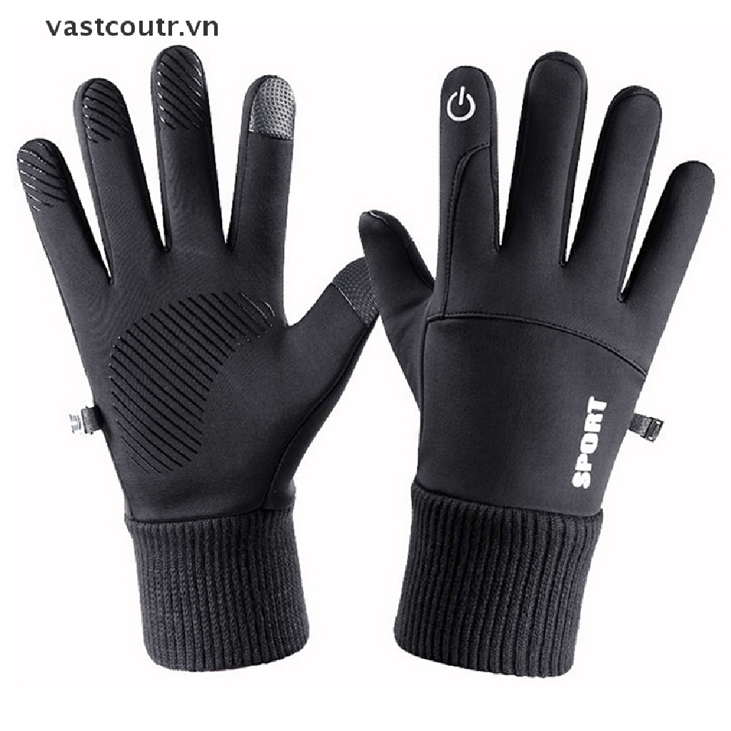 Găng Tay Thể Thao Chống Trượt Có Thể Chạm Màn Hình Cảm Ứng Thời Trang Mùa Đông Cho Nam