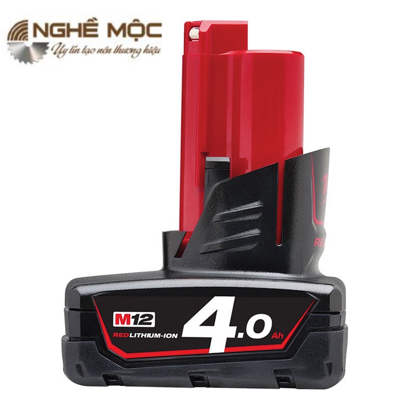 Pin Milwaukee M12 4Ah chính hãng 12V M12B4 nghề mộc