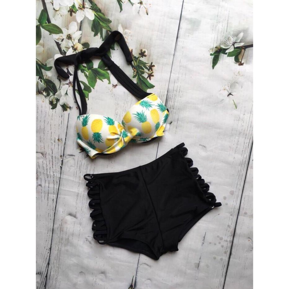 Bikini 2 mảnh áo tắm áo bơi nữ dứa đẹp sexy mặc đi biển ( Ảnh chụp thật 100%) !