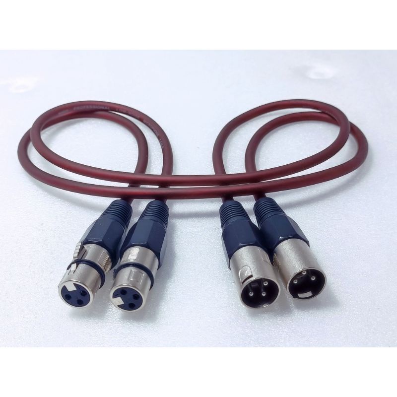 Dây canon đực cái dài 5m , dây Audio nối dài Mic XRL canon dài 5m