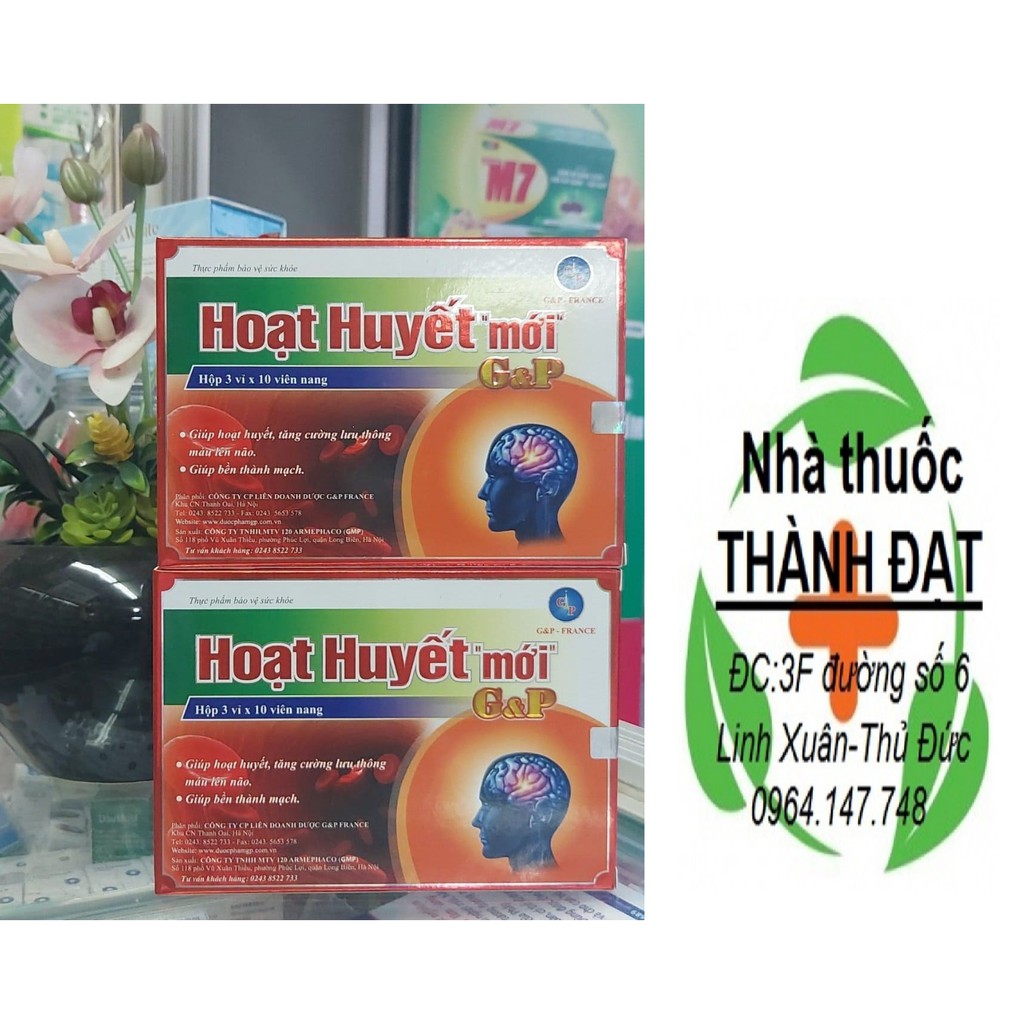 HOẠT HUYẾT " mới" G&P lưu thông máu não, rối loạn tiền đình GP