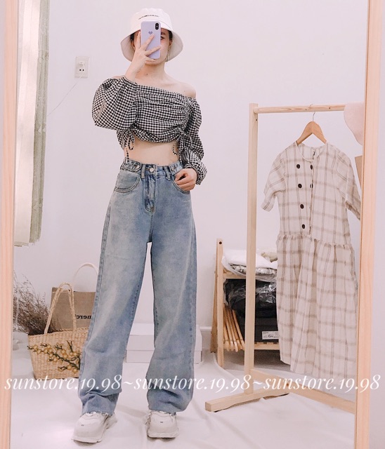 [Mã WASTMAY giảm 15% tối đa 30K đơn 150K] Quần jeans suông dài ống rộng phong cách hàn quốc ulzzang | BigBuy360 - bigbuy360.vn