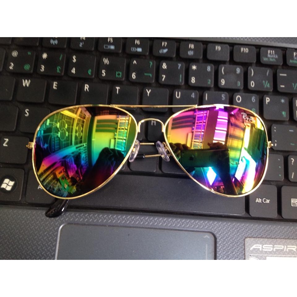 Mắt Kính Thời Trang Tráng Gương+Tang kem tui dung kinh