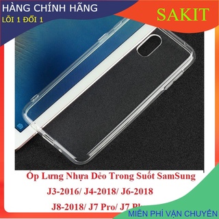 Ốp Lưng Nhựa Dẻo Trong Suốt SamSung j330 ( j3 pro)/ j4-2018/ j6-2018/ j8-2018/ J7 Pro/ J7 Plus a6 plus.