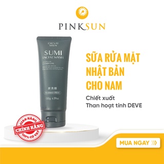 Sữa Rửa Mặt Deve Men Sumi Facial Wash Than Hoạt Tính Charcoal Dành Cho Nam