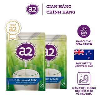 Combo 2 túi sữa bột nguyên kem a2 milk 1kg