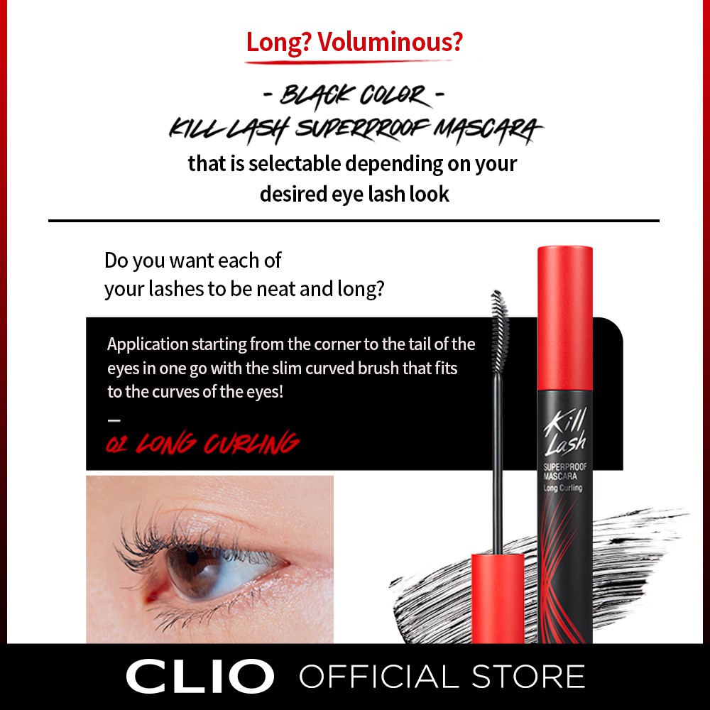 Mascara Clio chuốt mi trang điểm chống nước tiện lợi 7g | BigBuy360 - bigbuy360.vn