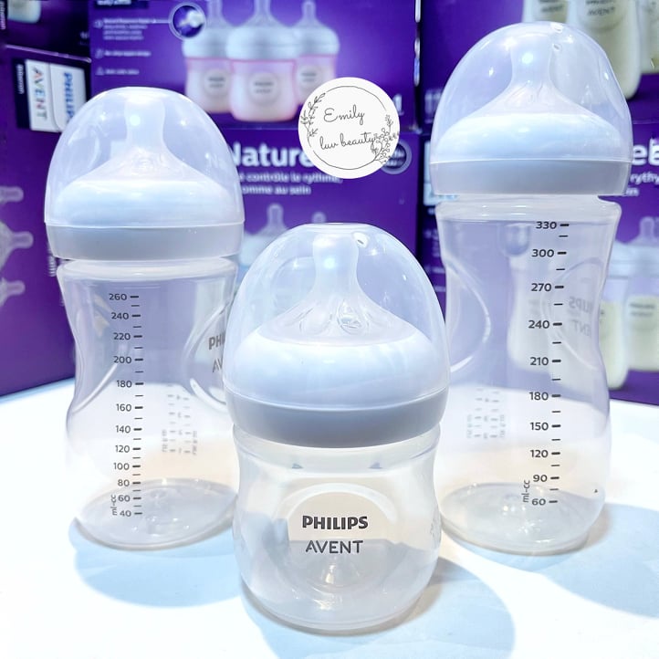 Bình sữa Philips Avent Natural 125ml/260ml/330ml núm tuỳ chọn