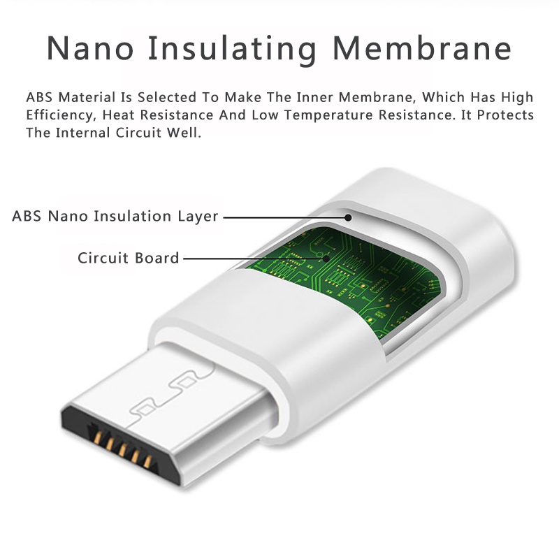 Đầu Chuyển Đổi Cáp Sạc / Truyền Dữ Liệu OTG Loại C Sang Android Micro USB