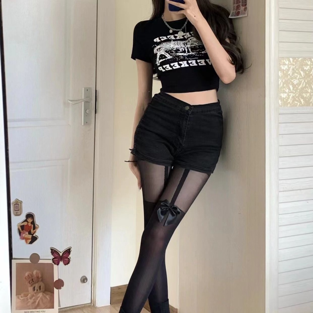 Áo Thun Cotton Ngắn Tay Dáng Ôm In Họa Tiết Thời Trang Mùa Hè Cho Nữ