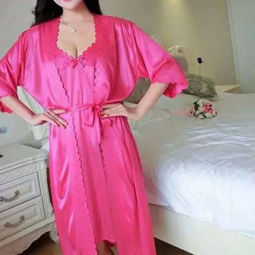 ♠ Đầm Ngủ Kimono 2 Trong 1 Xẻ Tà Bên Ngoài ♛ | BigBuy360 - bigbuy360.vn