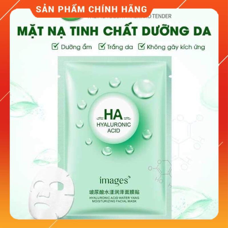 Mặt nạ giấy dưỡng trắng da mụn cấp ẩm thải độc HA Images-mn02[ 2 miếng ]