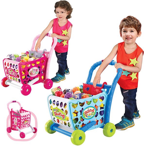 Đồ Chơi Xe Đẩy Siêu Thị Cho Bé Mua Sắm