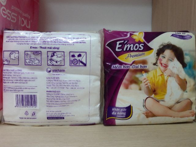 ☘Giấy vuông E'mos. Combo 10 gói