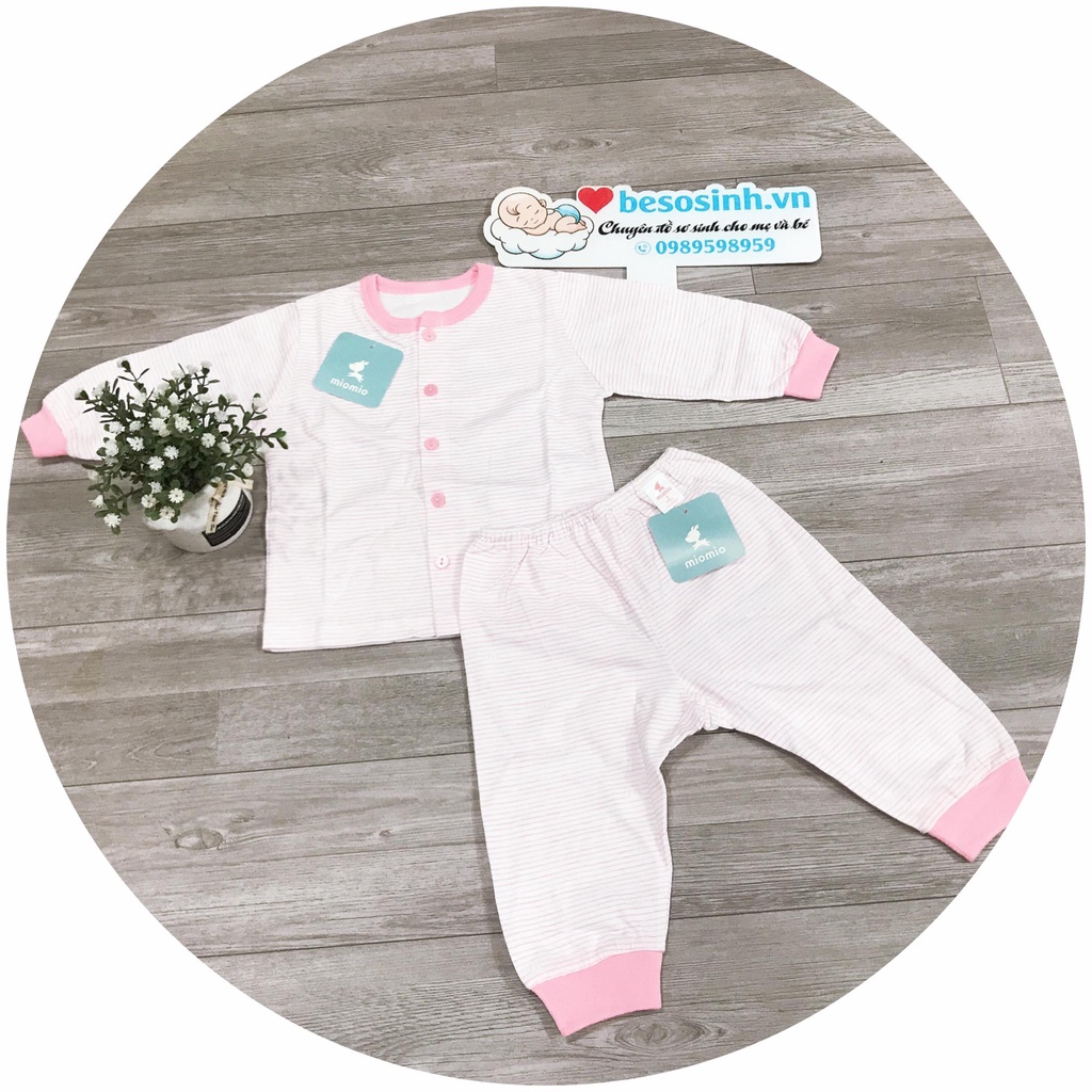Bộ quần áo sơ sinh cotton dài tay Mio cao cấp