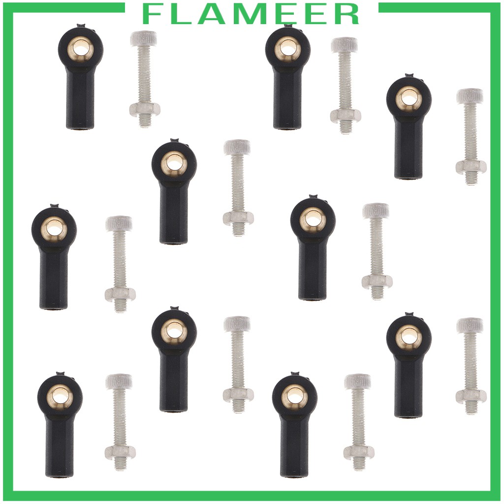 Set 10 Đầu Nối M3 Bằng Kim Loại Chuyên Dụng Cho Xe Điều Khiển Từ Xa Axial