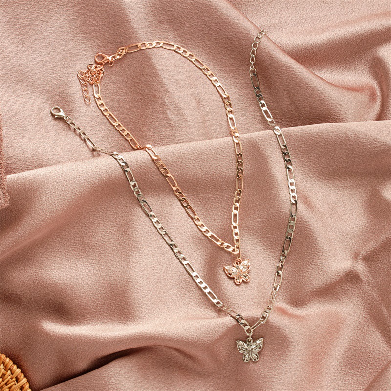 Vòng cổ mặt hình bướm đính đá thời trang cho nữ