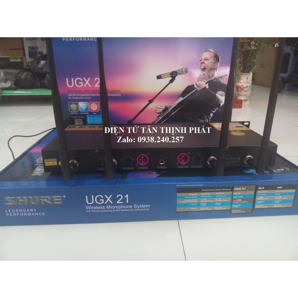 Micro không dây shure ugx21 hàng cao cấp loại 1- shure ugx21 - shure ugx 21 - ugx21 - ugx 21