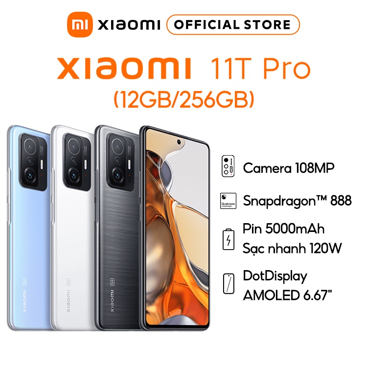 Điện thoại Xiaomi 11T Pro 12+256GB | Hàng Chính Hãng | Bảo hành 18T
