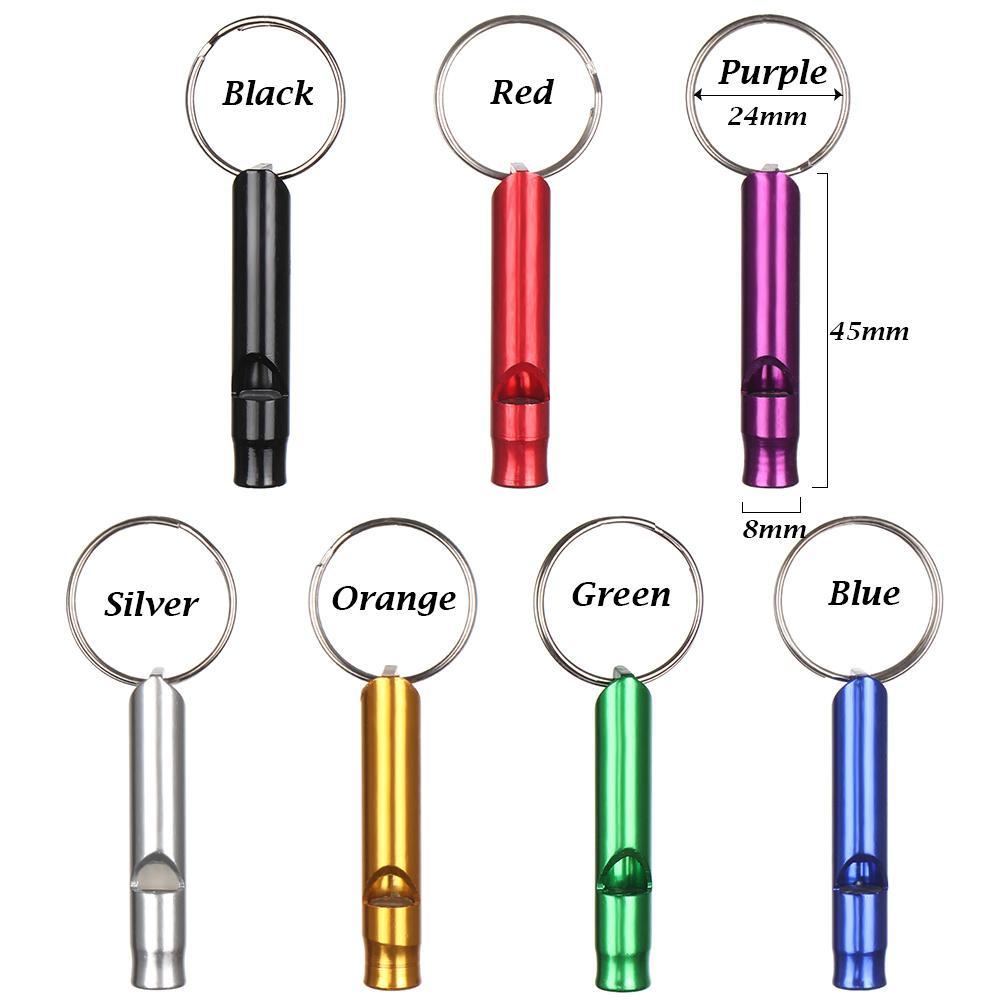1 / 2 / 5 / 10 Còi Thổi Sinh Tồn Bằng Nhôm Có Móc Khóa Tiện Dụng