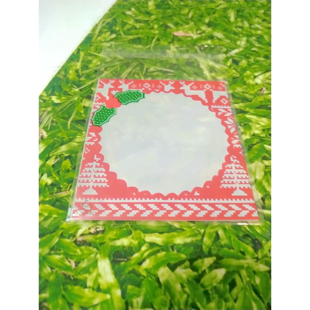 10 cái túi dán bánh quy Noel ⚡ CAO CẤP ⚡ túi đựng bánh quy giáng sinh đơn giản tiện lợi dễ sử dụng
