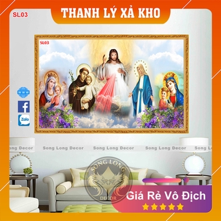 Tranh dán tường Công Giáo - SL03 -Tranh 3d Tôn Giáo - Song Long Decor