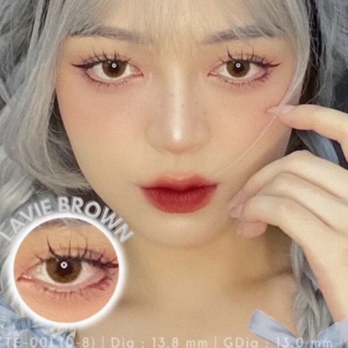 [Mã SKAMCLU8 giảm 10% cho đơn từ 100K] Kính Áp Tròng Tinteye Lens Lavie Brown TE-001