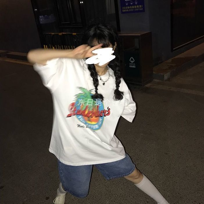 Quần short denim COZOK lưng cao ống rộng phong cách cổ điển