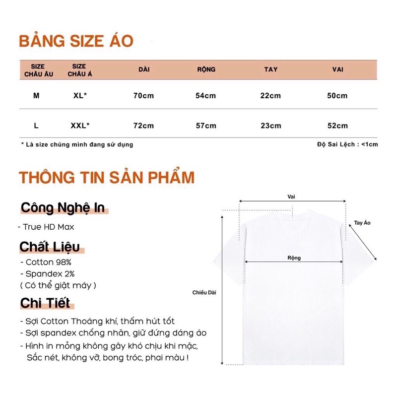 Áo Phông Nam Nữ Unisex QUẢNG CHÂU CAO CẤP LA | BigBuy360 - bigbuy360.vn