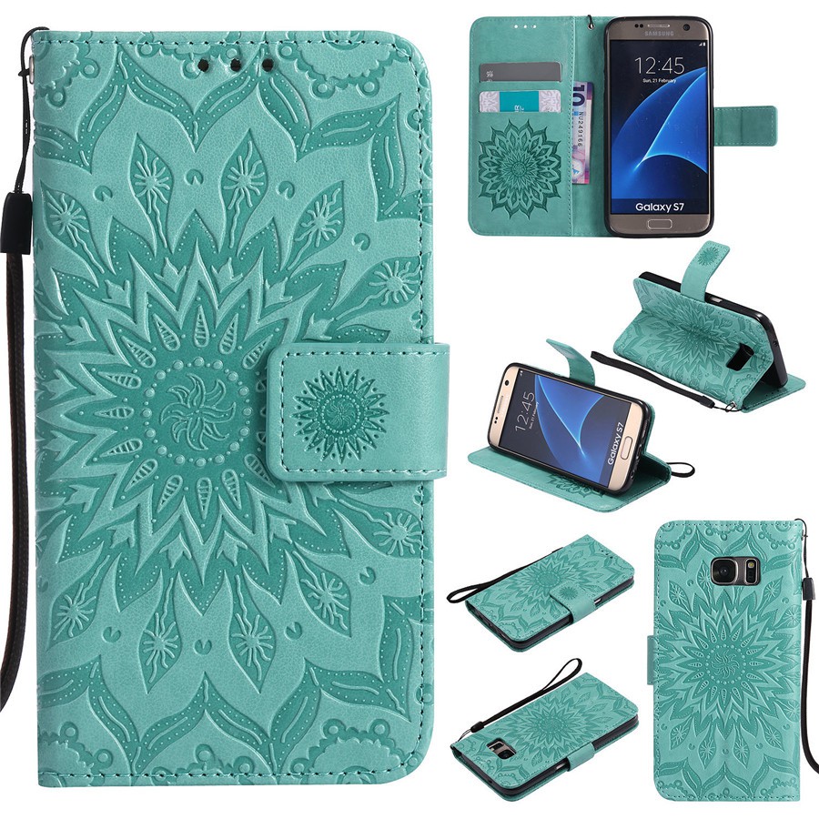 Samsung S7/S7 Edge Sun flower leather Phone case Hard shell | BigBuy360 - bigbuy360.vn