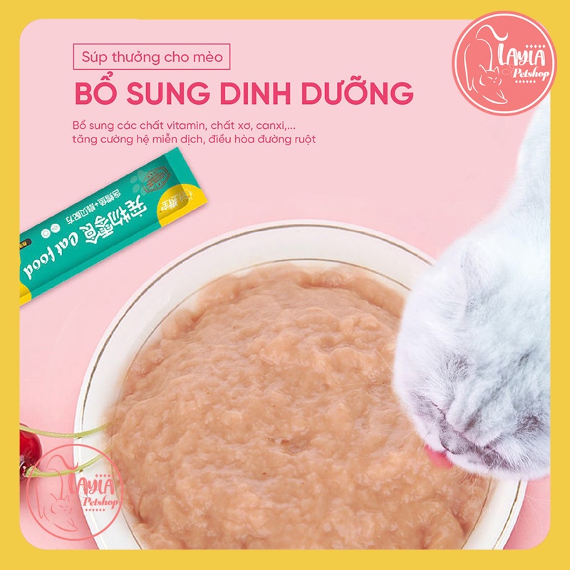 Súp Thưởng cho mèo Cat Food thanh 15g