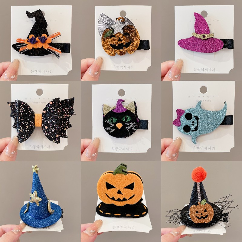 Kẹp TóC HìNh Bí Ngô Halloween Dễ Thương