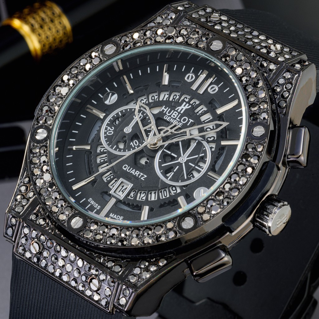 Đồng hồ nam nữ Hublot - đồng hồ unisex cặp đôi dây cao su có bảo hành 12tháng - Shop450 | BigBuy360 - bigbuy360.vn
