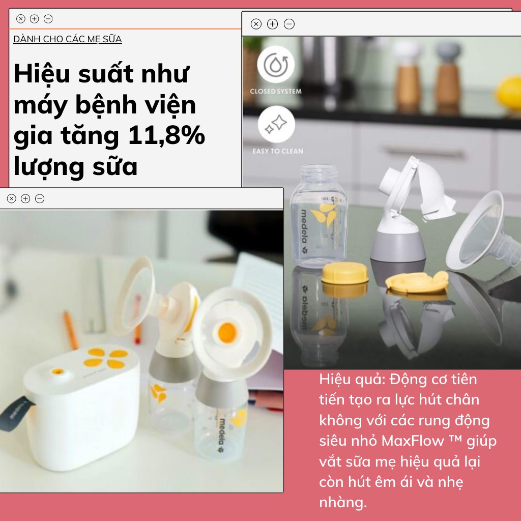 Máy hút sữa Medela Pump Instyle Maxflow bản rút gọn Newseal - mới nguyên tem, nhập khẩu USA