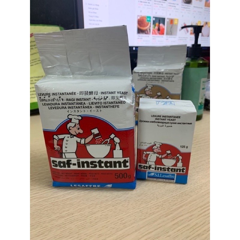 Men khô instant/ men đỏ, men vàng SAF 125gr