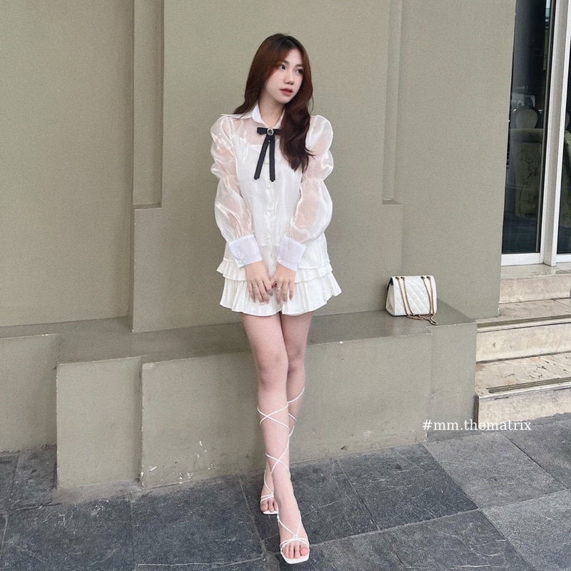 Sơmi chun cách điệu sang chảnh (kèm ảnh thật tự chụp)