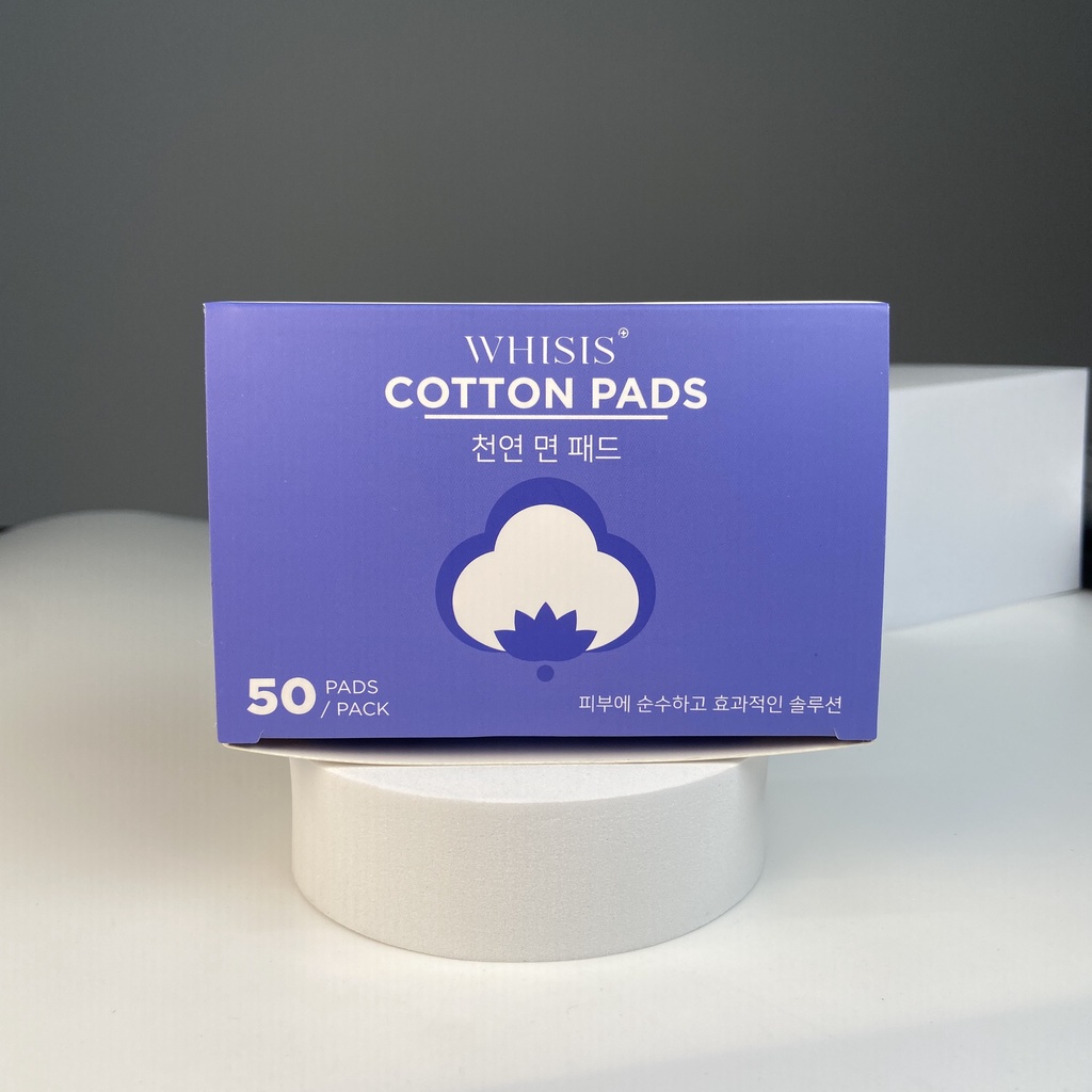 Bông Tẩy Trang Whisis 100% Cotton 50 miếng