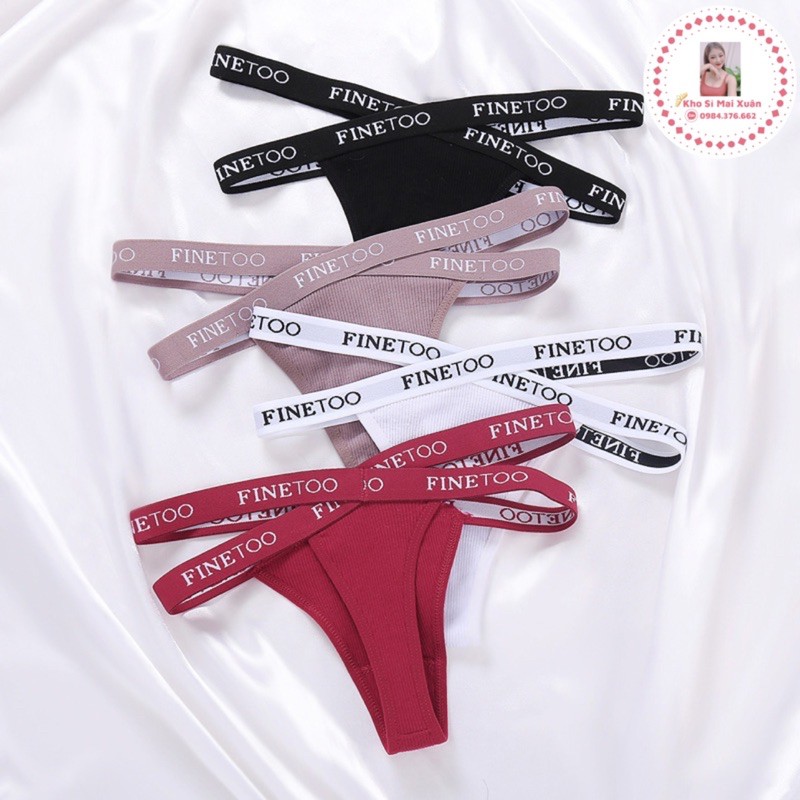 Quần lót lọt khe cotton cao cấp 2 dây vắt chéo sexy