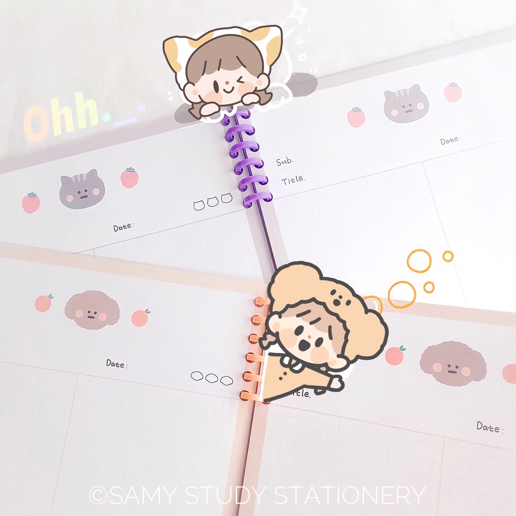 Thanh còng nhựa lò xo làm sổ thủ công DIY tái chế giấy thành sổ binder