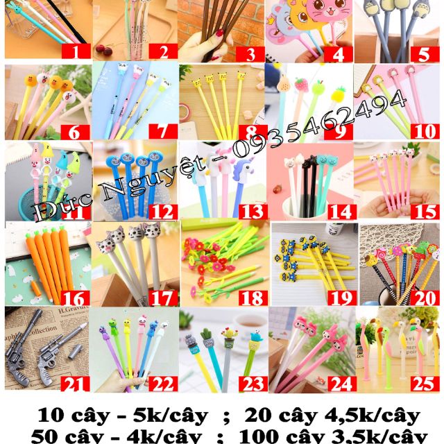Bút cute (nhiều mẫu tha hồ lựa chọn)
