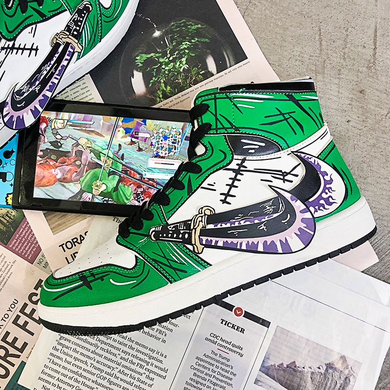 Giày Sneaker In Họa Tiết Hoạt Hình One Piece Thời Trang Cho Nam