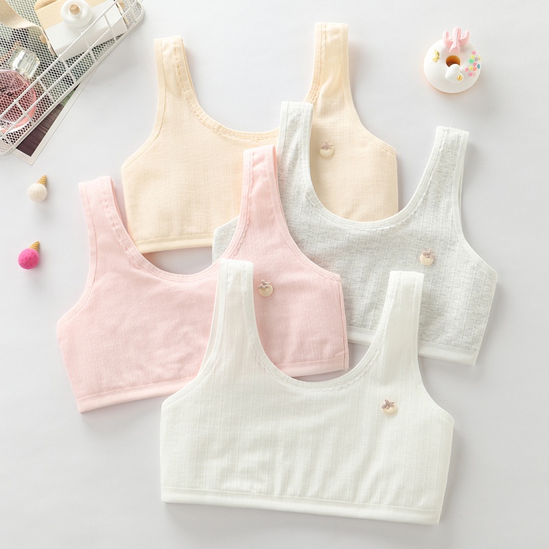 Áo Lót Hai Lớp Không Gọng Dành Cho Bé Gái Tuổi Teen