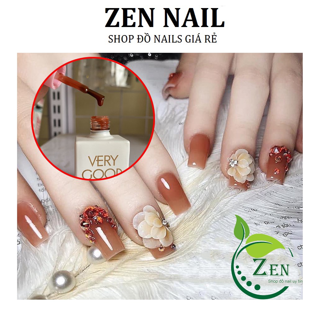 Sơn gel hàn quốc , Sơn móng tay gel thạch cam đất very good nail 15ml