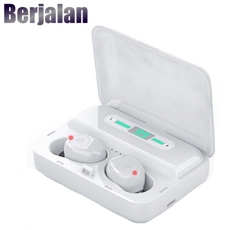 Sản phẩm chất lượng cấp Tinh tế Tai nghe Bluetooth TWS có micrô LED Hiển thị Tai nghe Bluetooth không dây Tai nghe Tai nghe khử tiếng ồn Berjalan （BH4）