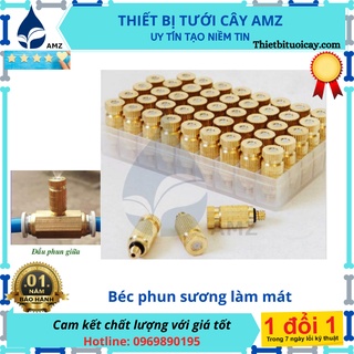 Bộ 10 Béc phun sương số 1 - 2 - 3 bằng đồng - béc phun sương làm mát - tạo ẩm không khí