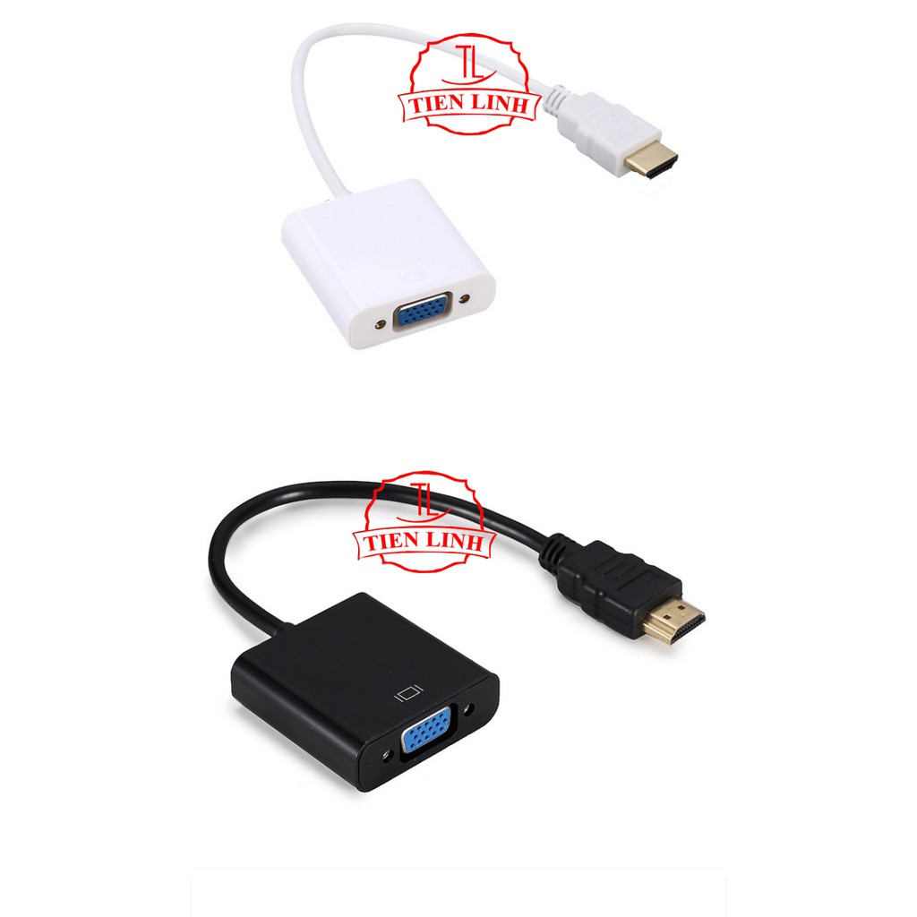 [Mã ELAPR10K giảm 10k đơn 20k] Bộ Cáp Chuyển đổi từ HDMI Sang Vga Có Âm Thanh (Trắng) | BigBuy360 - bigbuy360.vn