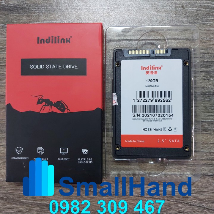 Ổ cứng SSD 2.5” Indilinx 120GB – CHÍNH HÃNG – Bảo hành 3 năm –Tặng cáp dữ liệu Sata 3.0