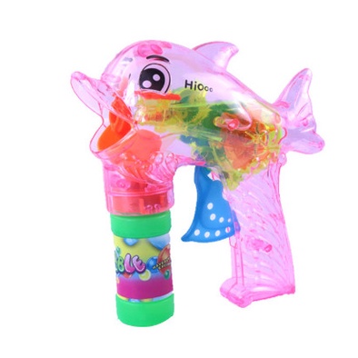 Súng bắn bong bóng Cá heo 👑KHÔNG DÙNG PIN👑 Súng đồ chơi bắn bong bóng xà phòng chạy cơ hình cá heo đáng yêu cho bé