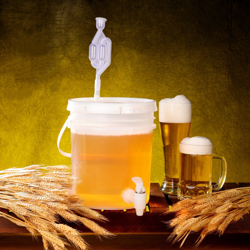 Xô Nhựa 5L Lên Men Có Khóa Và Nắp Đậy Chống Rò Rỉ