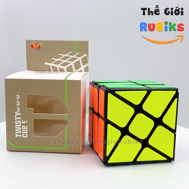 Rubik Windmill 3x3 Magic Cube YJ Viền Đen - Rubic Biến Thể 6 Mặt.